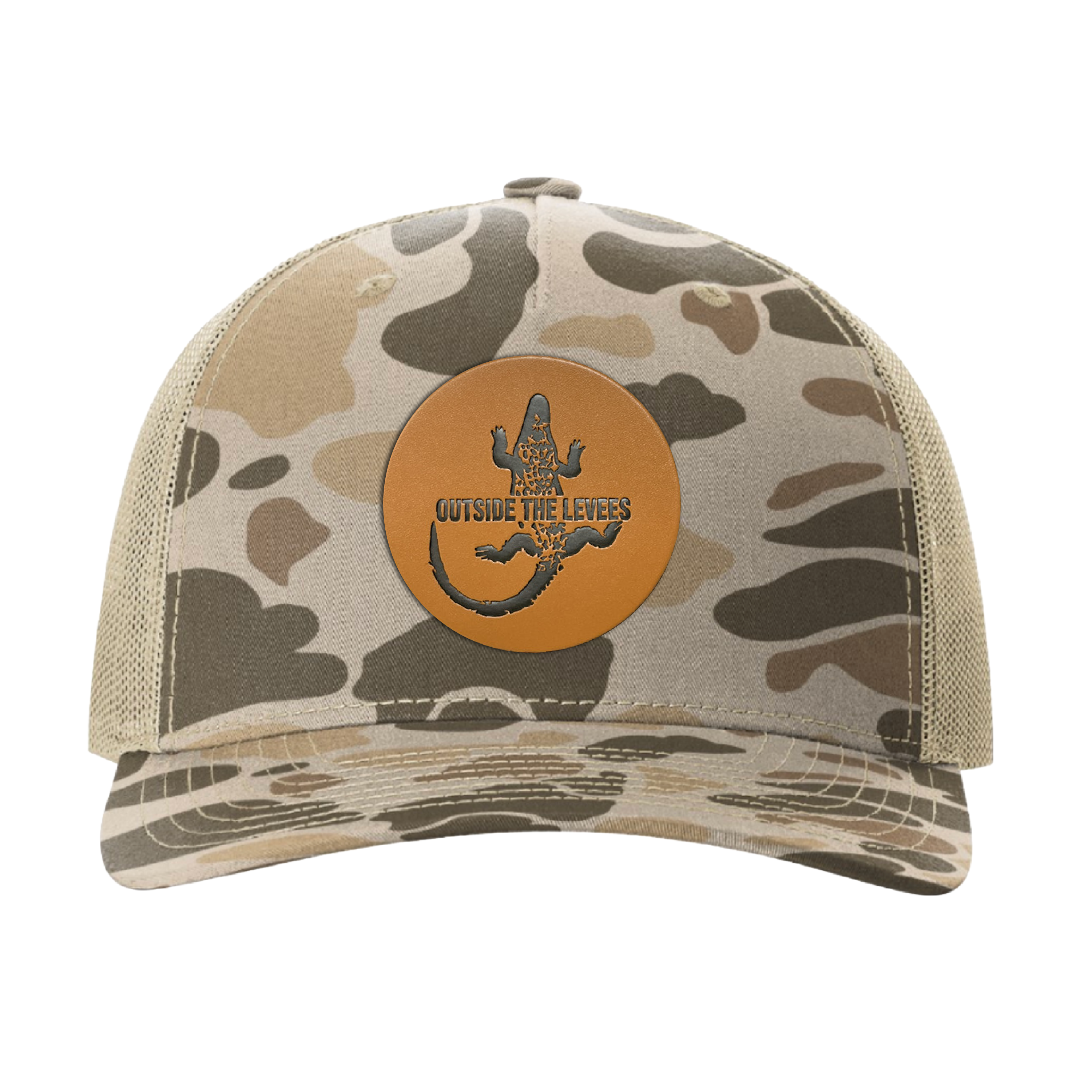 Outside The Levees Patch Hat in Duck Camo